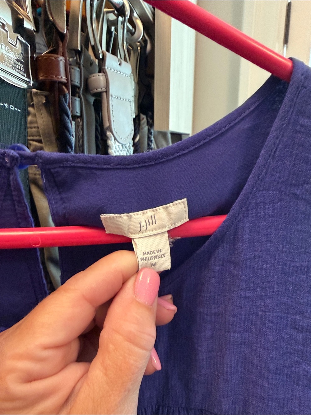 J. Jill Royal Blue Tiered Maxi Dress - Picture 2 of 3